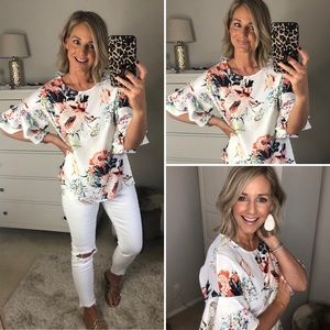 Bell Sleeve Top Small